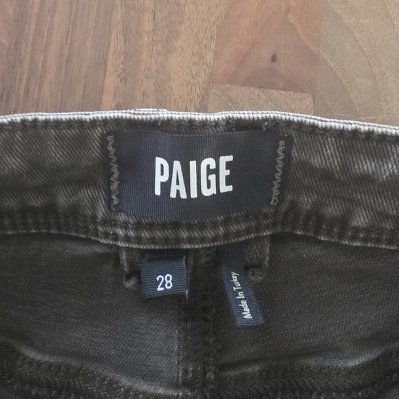 Paige Alexis Workwear Barrel Leg Utility Pant Vintage Bayou Olive Green Size 28 - Picture 12 of 15